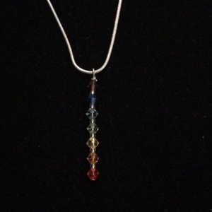 Chakra crystal necklace